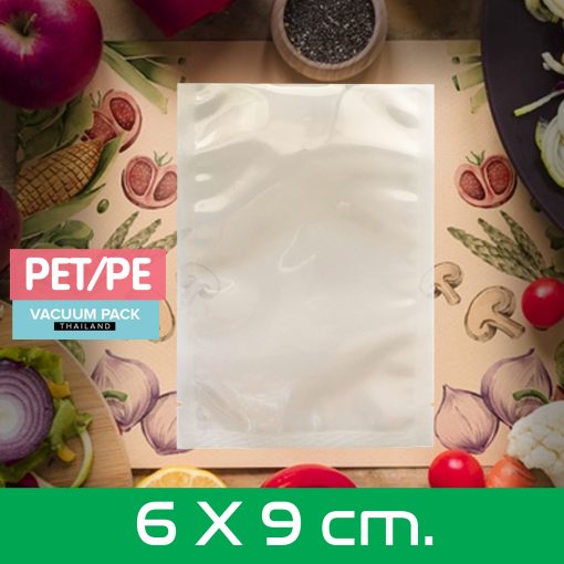 ถุงสุญญากาศ ถุงสูญญากาศ ถุงแวคคั่ม ซีลสามด้าน แบบเรียบ PETPE Nylon Vacuum ราคาถูกที่สุด